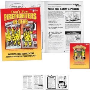 Bilingual Firefighter Coloring Books, Customized With Your Logo!