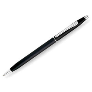 Black and Chrome Classic Century Cross Pens, Custom Printed With Your Logo!