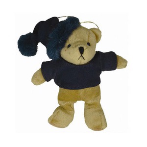 Custom Imprinted Black Bear Plush Ornaments