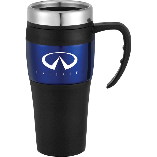 Stainless Steel Mugs with Screw on Lids, Custom Printed With Your Logo!