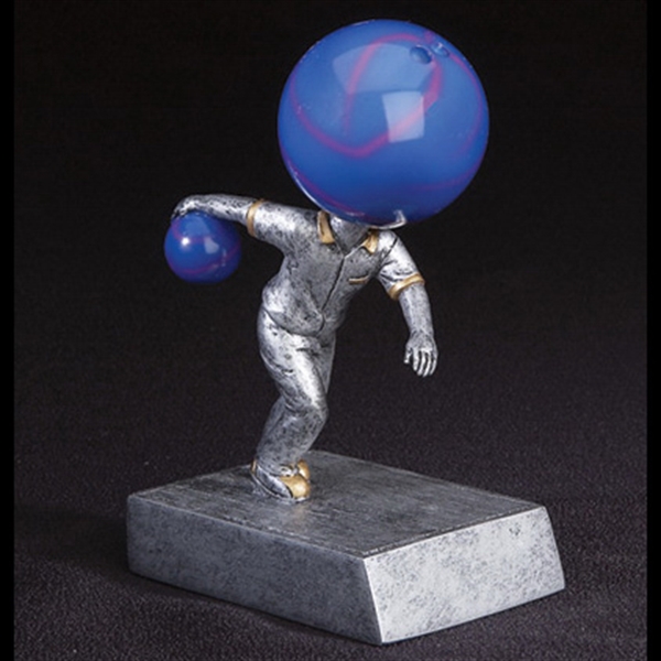 Bowling Ball Head Bobble Heads, Custom Printed With Your Logo!