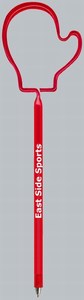 Boxing Glove Bent Shaped Pens, Custom Imprinted With Your Logo!
