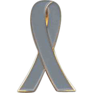 Brain Cancer Awareness Ribbon Pins, Custom Imprinted With Your Logo!