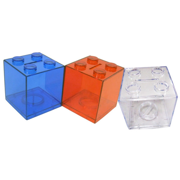 Building Block Savings Banks, Custom Printed With Your Logo!