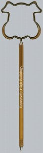 Bull Dog Head Bent Shaped Pens, Custom Imprinted With Your Logo!