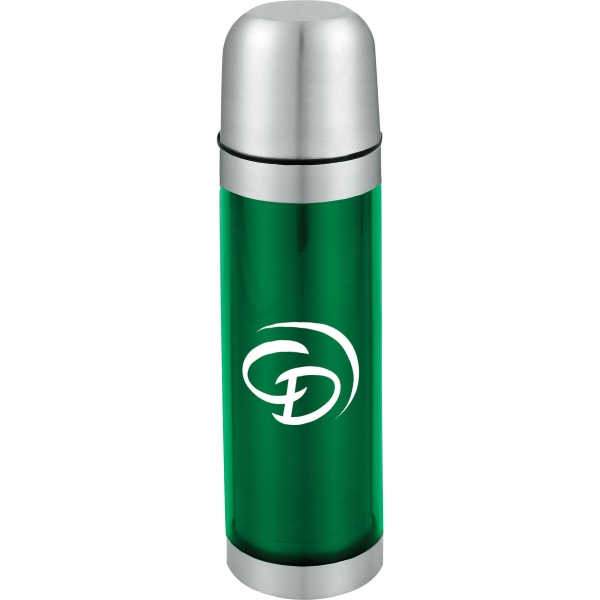 1 Day Service Vacuum Bottle and Travel Mug Gift Sets, Custom Decorated With Your Logo!