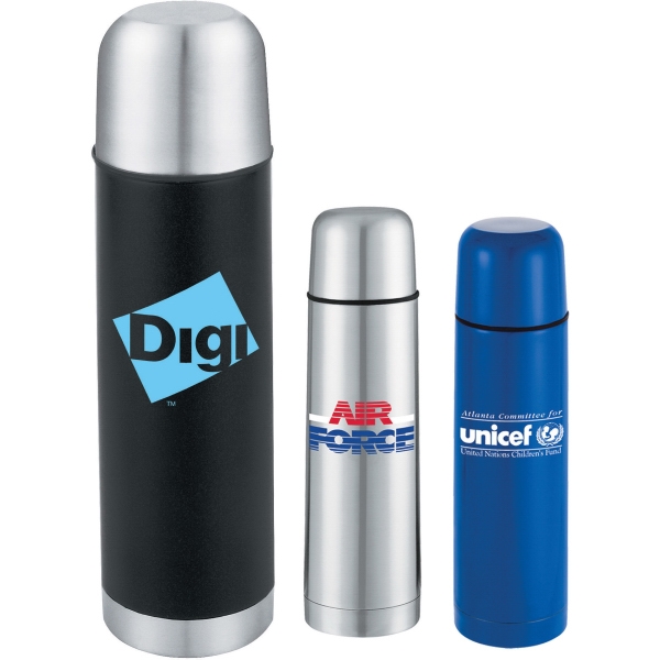 Travel Mug and Vacuum Bottle Gift Sets, Custom Printed With Your Logo!