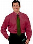 Blue Generation Men's Burgundy Twill Shirts, Custom Imprinted With Your Logo!