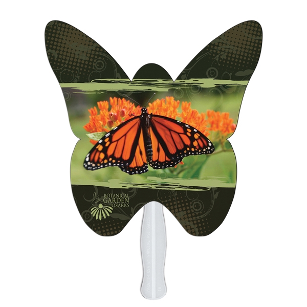 Butterfly Stock Shaped Paper Fans, Customized With Your Logo!