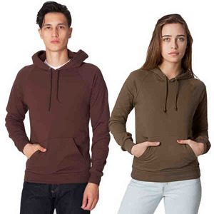 Custom Printed American Apparel California Fleece Pull-Over Hoodies For Men