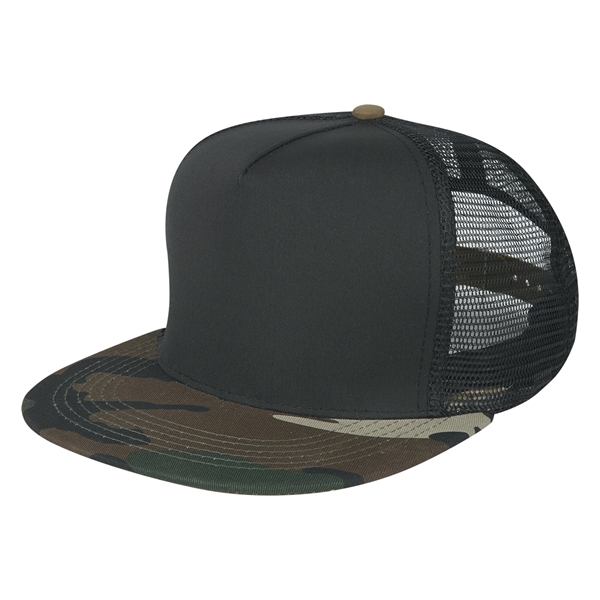 Camouflage Hats With A Mesh Back, Custom Designed With Your Logo!