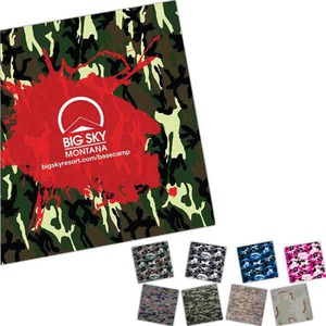 Camouflage Bandannas, Custom Designed With Your Logo!