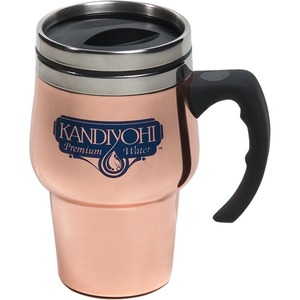 Canadian Manufactured 14oz. Copper Roaster Travel Mugs, Custom Printed With Your Logo!