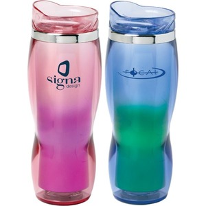 Canadian Manufactured 14oz. Horizon Two Tone Crystal Tumblers, Personalized With Your Logo!