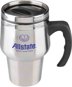 Canadian Manufactured 14oz. Stainless Steel Roadster Travel Mugs, Custom Made With Your Logo!