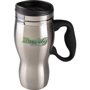 Canadian Manufactured 16oz. Sphere Stainless Steel Travel Mugs, Custom Made With Your Logo!