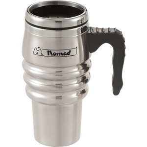 Canadian Manufactured 16oz. Stainless Steel Tri Roll Travel Mugs, Custom Decorated With Your Logo!