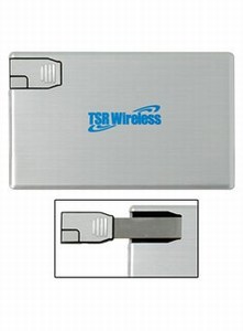 Custom Printed Canadian Manufactured 1GB Aluminum Credit Card Flash Drives