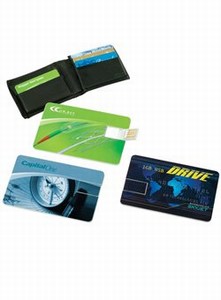 Canadian Manufactured 1GB Four Color Process Flash Drive Cards, Customized With Your Logo!