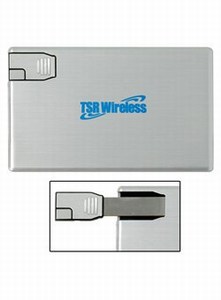 Canadian Manufactured 4GB Aluminum Credit Card Flash Drives, Custom Decorated With Your Logo!