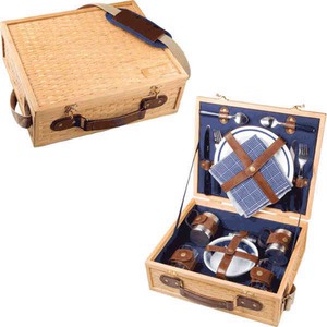 Custom Printed Canadian Manufactured Bamboo Picnic Caddies