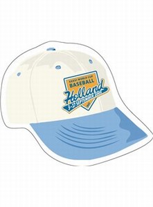 Canadian Manufactured Baseball Cap Stock Shaped Magnets, Customized With Your Logo!