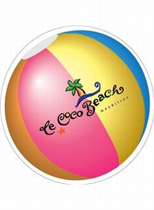 Custom Printed Canadian Manufactured Beach Ball Stock Shaped Magnets