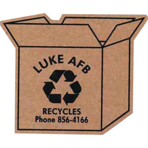 Canadian Manufactured Cardboard Box Stock Shaped Magnets, Custom Imprinted With Your Logo!