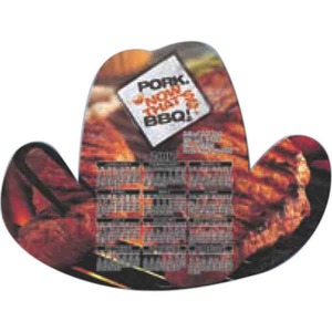 Canadian Manufactured Cowboy Hat Stock Shaped Magnets, Personalized With Your Logo!