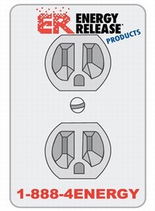 Canadian Manufactured Electrical Outlet Stock Shaped Magnets, Personalized With Your Logo!