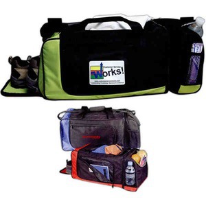 Canadian Manufactured Exercise Duffel Bags, Custom Decorated With Your Logo!