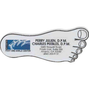 Canadian Manufactured Foot Stock Shaped Magnets, Custom Designed With Your Logo!