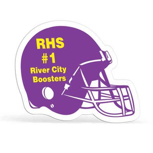 Canadian Manufactured Football Helmet Stock Shaped Magnets, Customized With Your Logo!