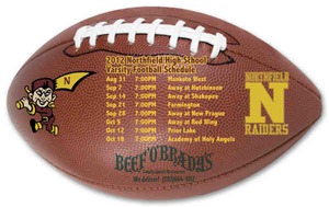 Football Sport Schedule Magnets, Custom Printed With Your Logo!