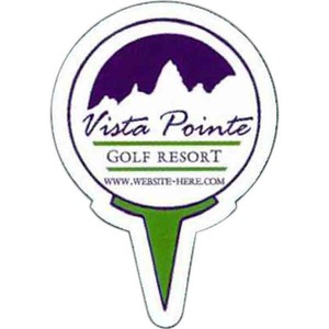 Custom Printed Canadian Manufactured Golf Sport Stock Shaped Magnets