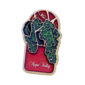 Canadian Manufactured Grapes Stock Shaped Magnets, Personalized With Your Logo!