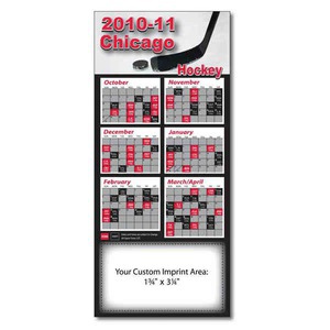 Custom Printed Canadian Manufactured Hockey Schedule Magnets