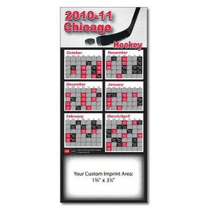 Canadian Manufactured Hockey Schedule Magnets, Custom Imprinted With Your Logo!