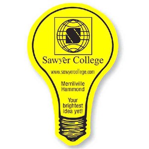 Canadian Manufactured Light Bulb Stock Shaped Magnets, Custom Made With Your Logo!