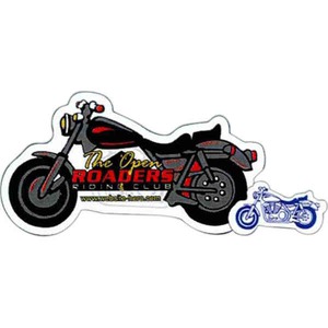 Custom Printed Canadian Manufactured Motorcycle Stock Shaped Magnets