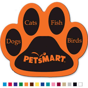 Paw Stock Shaped Magnets, Custom Printed With Your Logo!