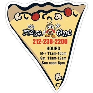 Canadian Manufactured Pizza Slice Stock Shaped Magnets, Custom Printed With Your Logo!