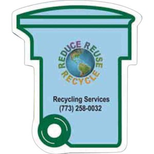 Canadian Manufactured Recycle Box Stock Shaped Magnets, Custom Decorated With Your Logo!