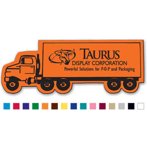 Tractor Trailer Stock Shaped Magnets, Custom Printed With Your Logo!