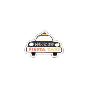 Taxi Stock Shaped Magnets, Custom Imprinted With Your Logo!