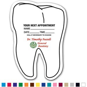 Custom Printed Canadian Manufactured Tooth Stock Shaped Magnets