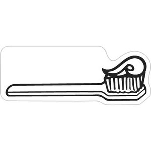 Canadian Manufactured Toothbrush Card Stock Shaped Magnets, Custom Designed With Your Logo!