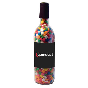 Candy Filled Wine Bottles, Custom Printed With Your Logo!
