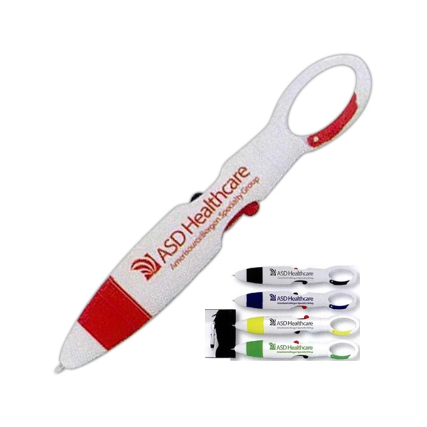 3 Day Service Two Color Carabiner Pens, Custom Made With Your Logo!