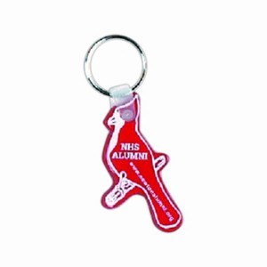 Custom Printed Cardinal Bird Shaped Keytags